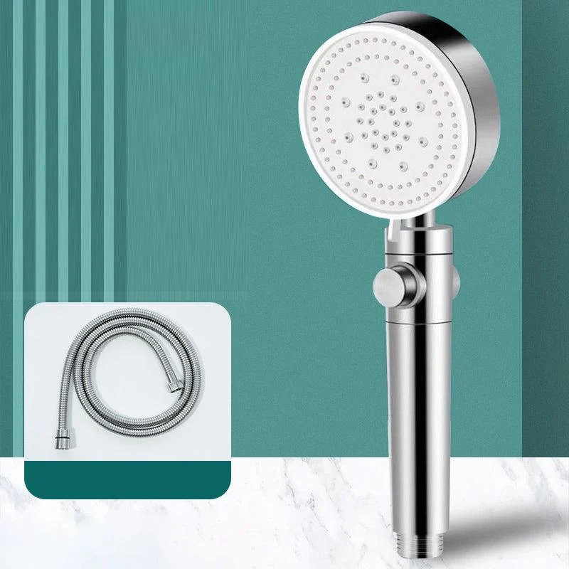 Modern Shower Head Handheld Round Plastic Self-cleaning Shower Head -Bathlova