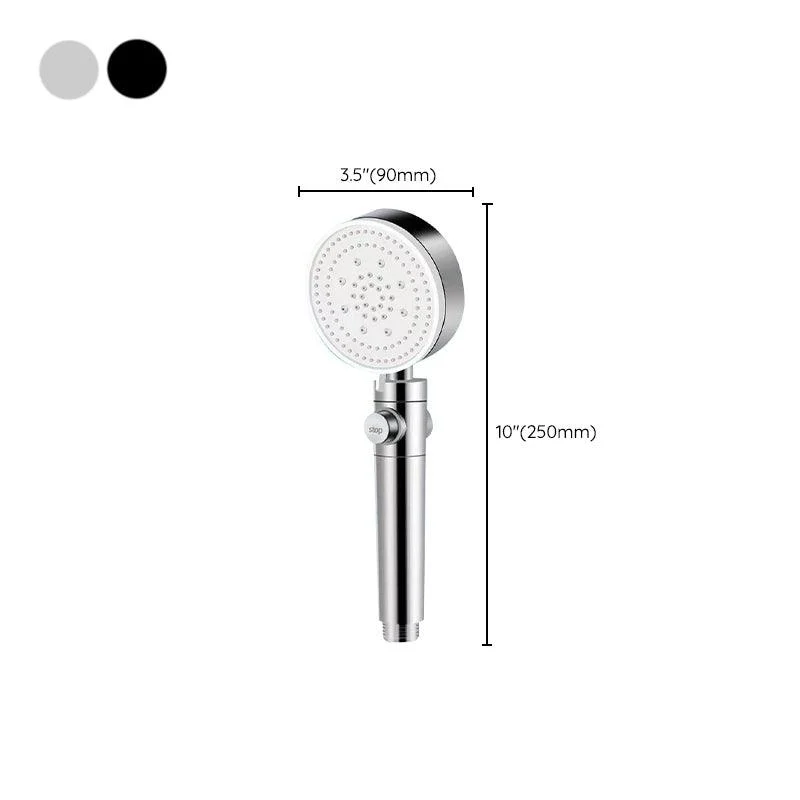 Modern Shower Head Handheld Round Plastic Self-cleaning Shower Head -Bathlova