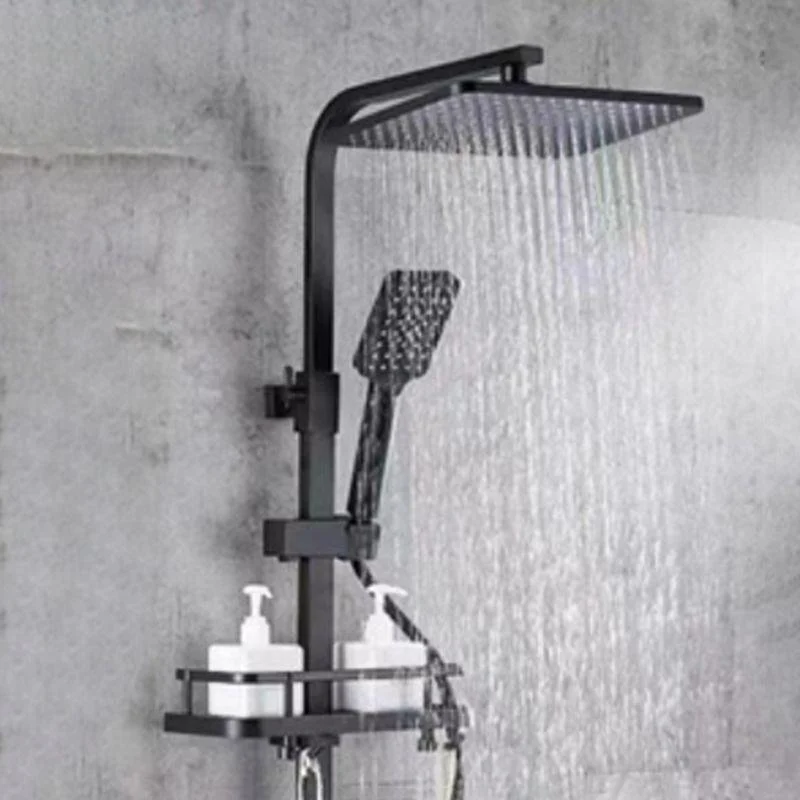 Modern Shower Head Rain Fall Fixed Shower Head Square Rain Fall Hand Shower -Bathlova