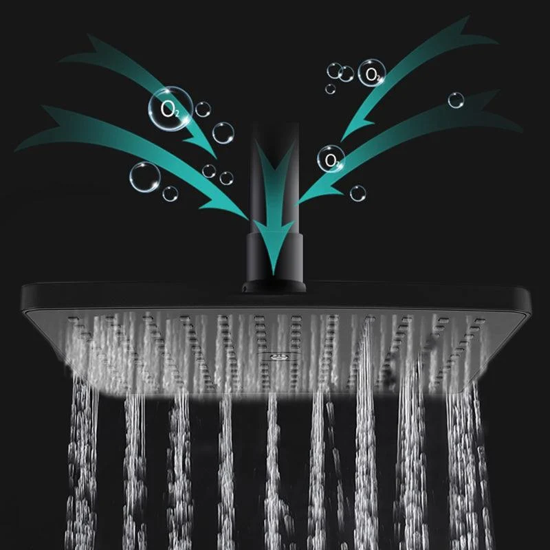 Modern Shower Head Rain Fall Fixed Shower Head Square Rain Fall Hand Shower -Bathlova