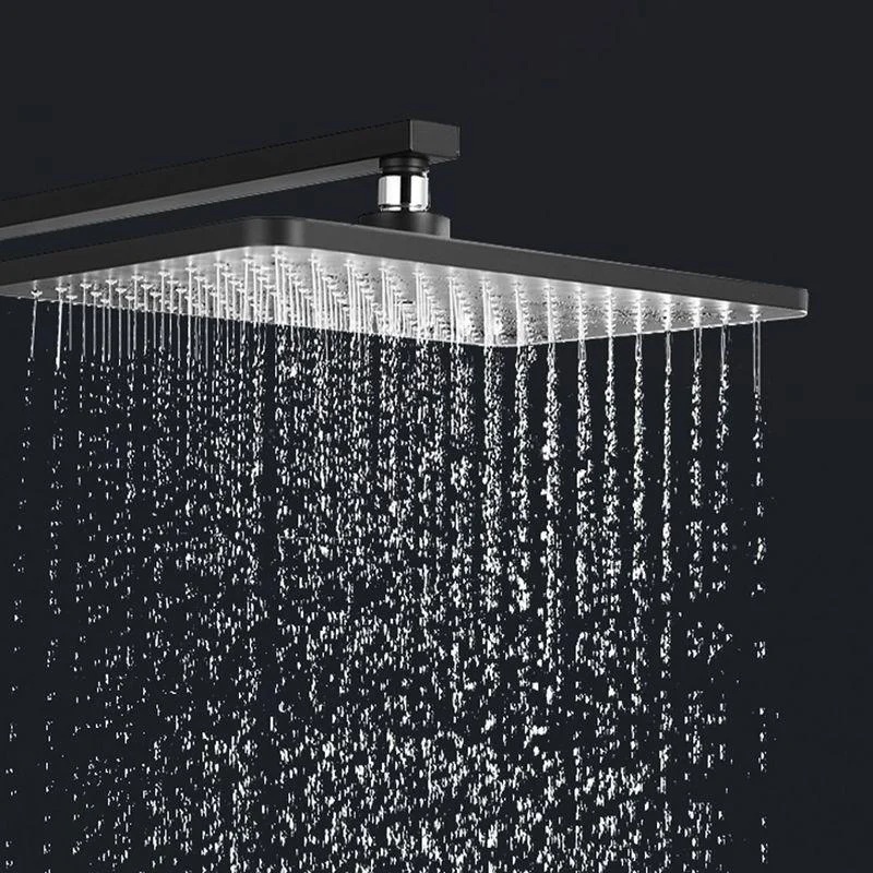 Modern Shower Head Rain Fall Fixed Shower Head Square Rain Fall Hand Shower -Bathlova