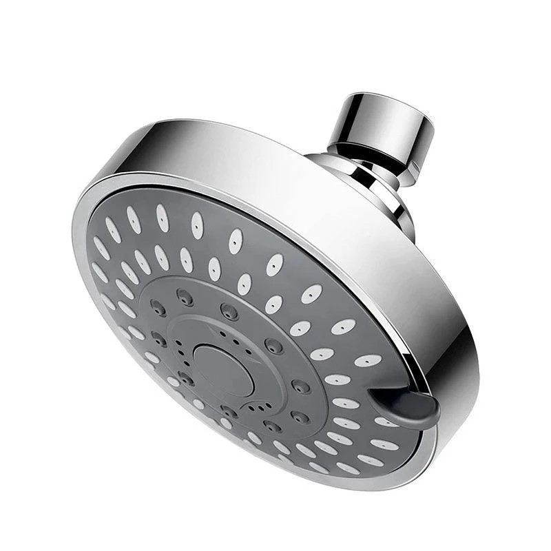 Modern Shower Head Self-Cleaning Standard Round Shower Heads in Silver -Bathlova