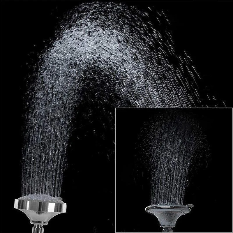 Modern Shower Head Self-Cleaning Standard Round Shower Heads in Silver -Bathlova