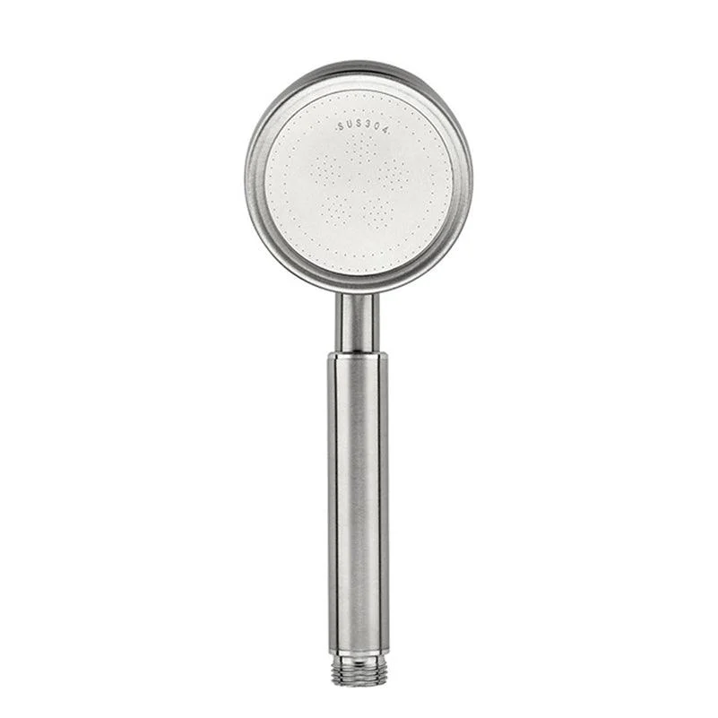 Modern Shower Head Stainless Steel Round Metal Handheld Shower Head -Bathlova