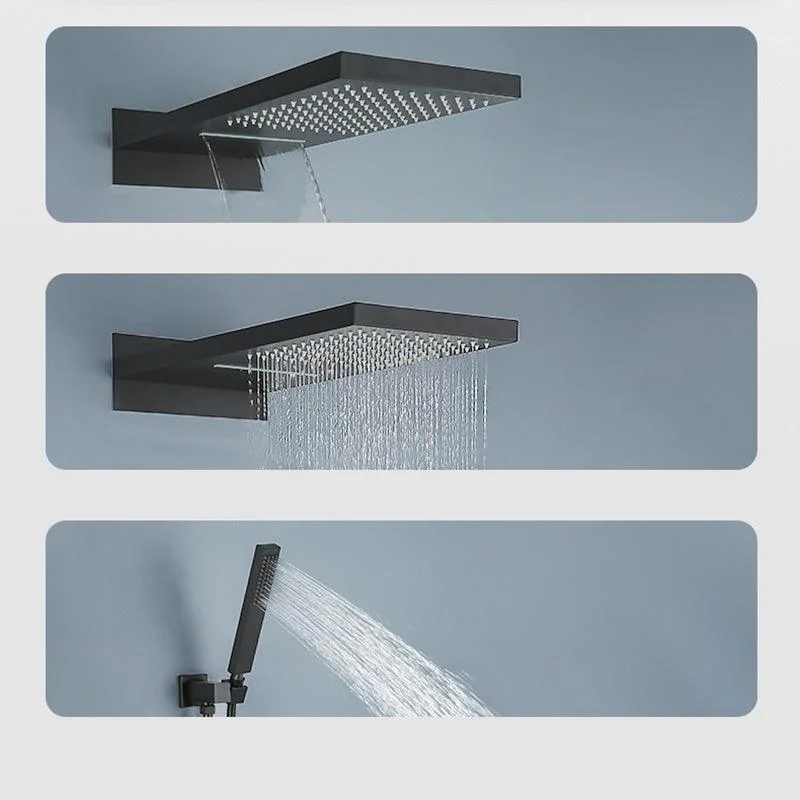 Modern Shower Set Adjustable Shower Head Wall Mounted Shower System -Bathlova