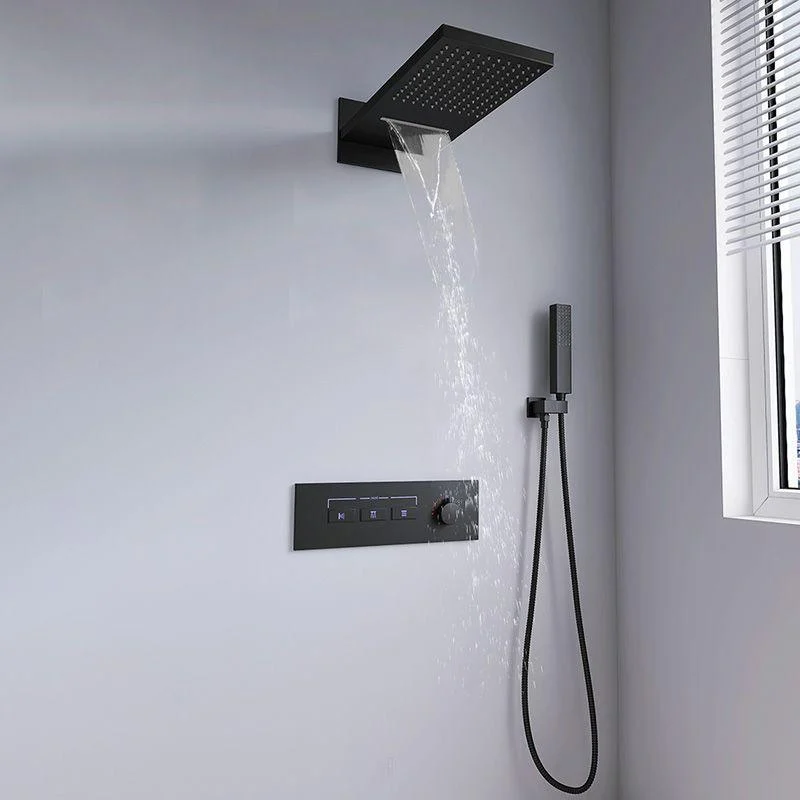 Modern Shower Set Adjustable Shower Head Wall Mounted Shower System -Bathlova