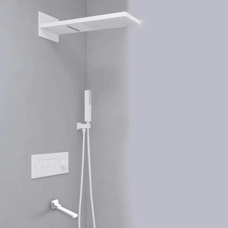 Modern Shower Set Adjustable Shower Head Wall Mounted Shower System -Bathlova