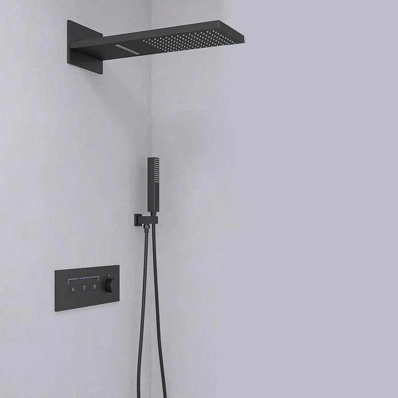 Modern Shower Set Adjustable Shower Head Wall Mounted Shower System -Bathlova