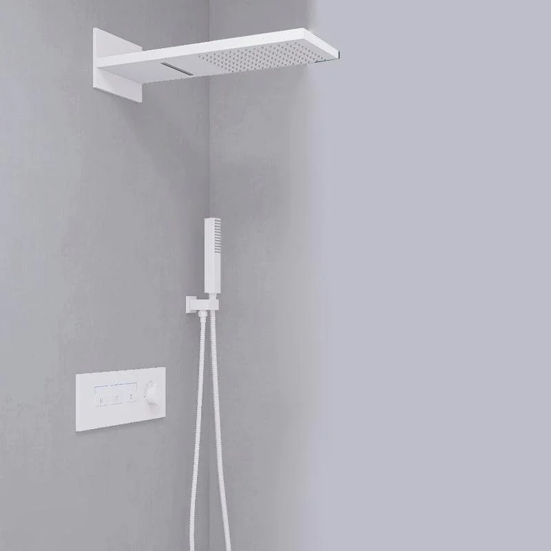 Modern Shower Set Adjustable Shower Head Wall Mounted Shower System -Bathlova