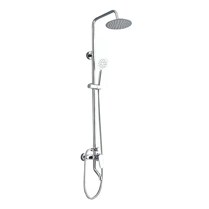 Modern Shower Set Brass Slide Bar Included Adjustable Shower Head Shower Combo -Bathlova