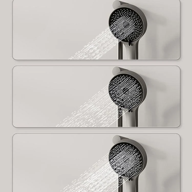 Modern Shower Set Brass Temperature Control Slide Bar Included Shower Trim -Bathlova