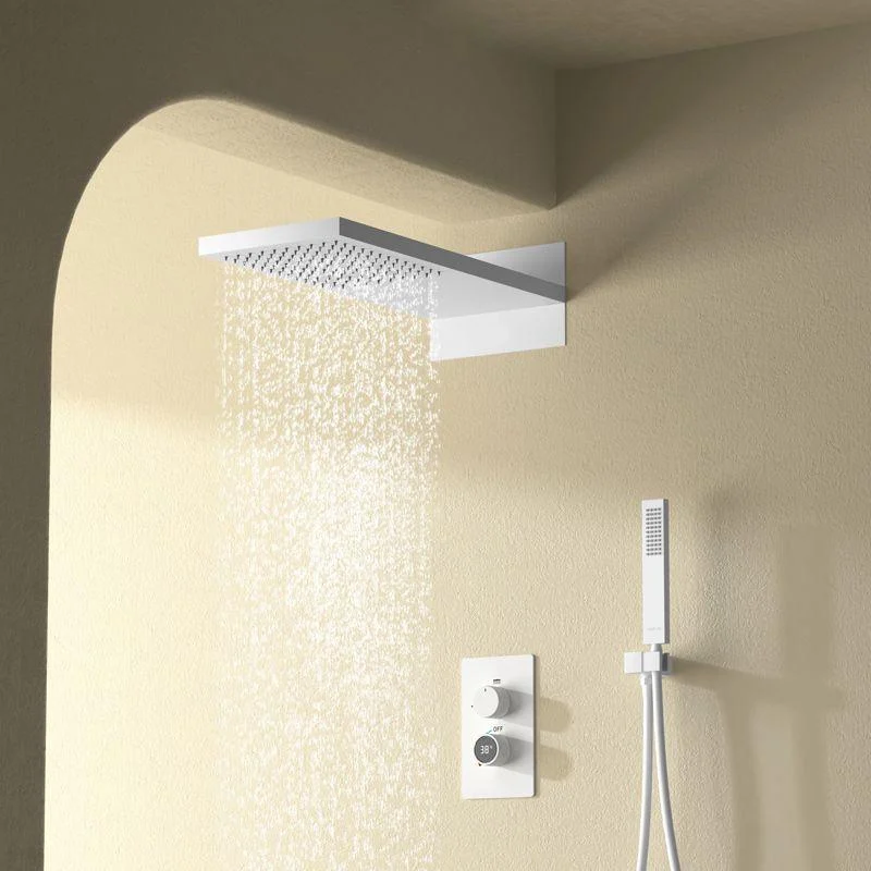 Modern Shower Set Brass Wall Mounted Handheld Shower Head Shower Combo -Bathlova