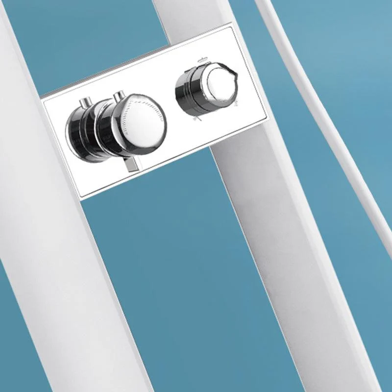 Modern Shower Set Dual Shower Head Slide Bar Thermostatic Wall Mounted Shower System -Bathlova