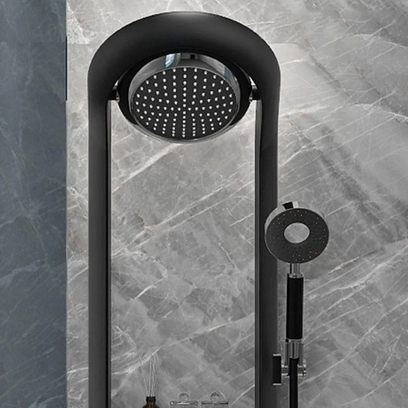 Modern Shower Set Dual Shower Head Slide Bar Thermostatic Wall Mounted Shower System -Bathlova