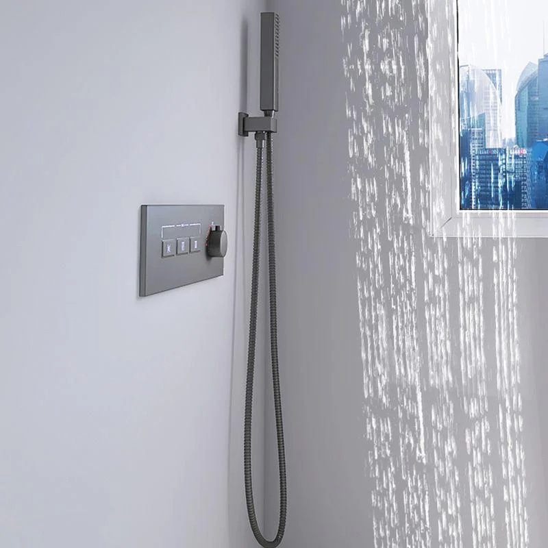 Modern Shower Set Handheld Shower Head Wall Mounted Shower System -Bathlova