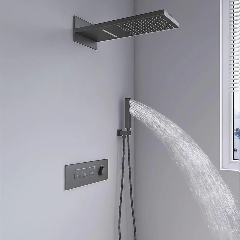 Modern Shower Set Handheld Shower Head Wall Mounted Shower System -Bathlova