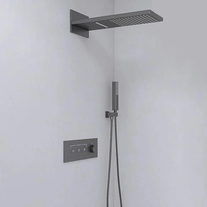 Modern Shower Set Handheld Shower Head Wall Mounted Shower System -Bathlova