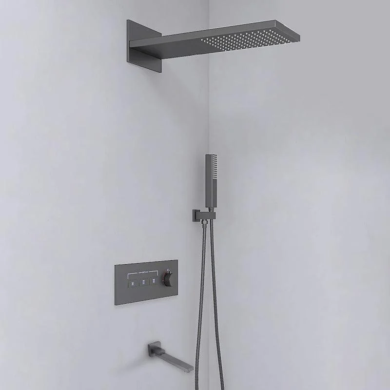 Modern Shower Set Handheld Shower Head Wall Mounted Shower System -Bathlova