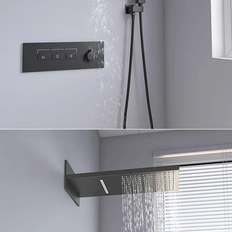 Modern Shower Set Handheld Shower Head Wall Mounted Shower System -Bathlova