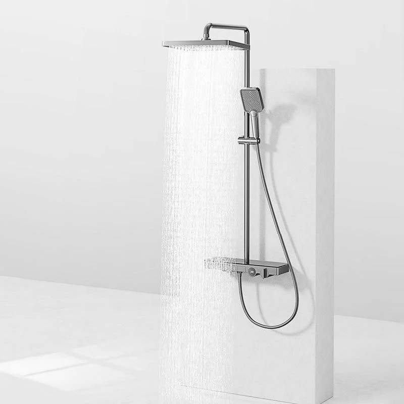 Modern Shower Set Slide Bar Handheld Shower Head Wall Mounted Shower System -Bathlova