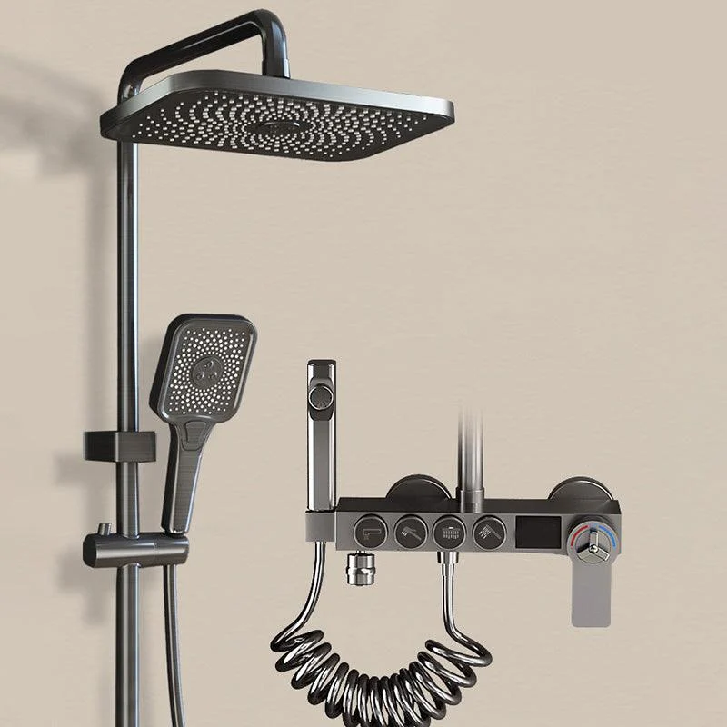 Modern Shower Set Solid Color Valve Included Bath Tub and Shower Head Set -Bathlova