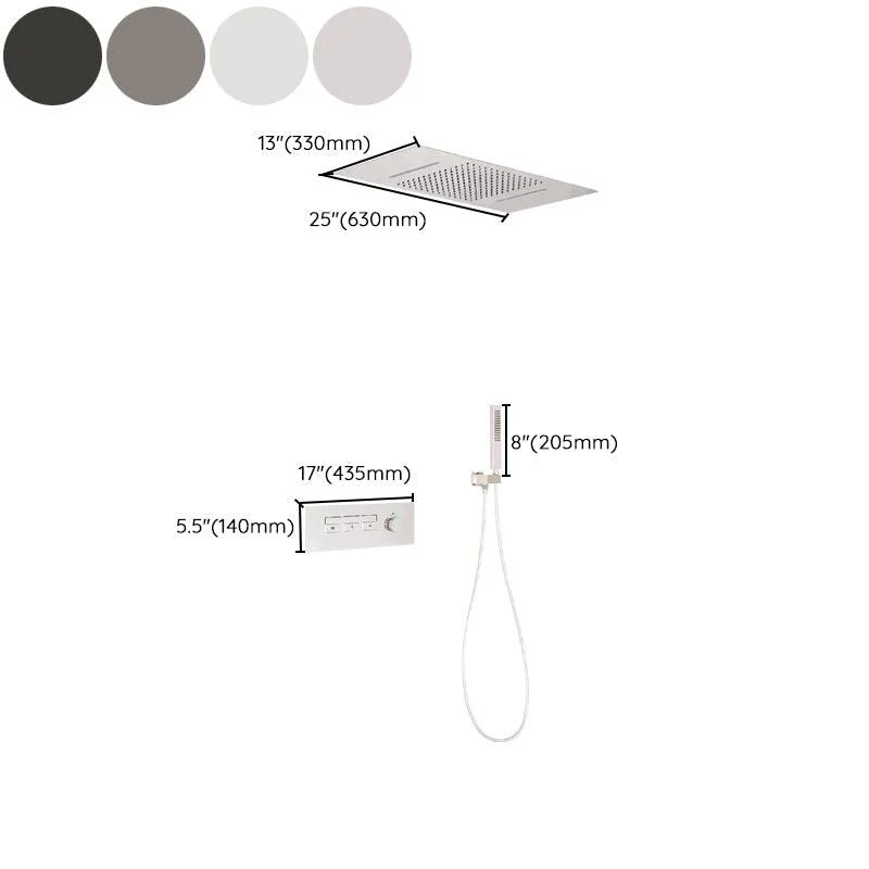 Modern Shower Set Thermostatic Ceiling Mounted Shower System -Bathlova