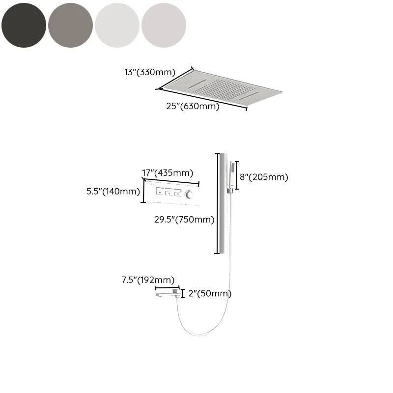 Modern Shower Set Thermostatic Ceiling Mounted Shower System -Bathlova