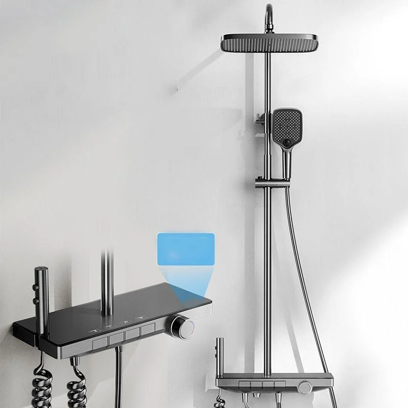 Modern Shower Set Thermostatic Valve Included Tub and Shower Tap -Bathlova