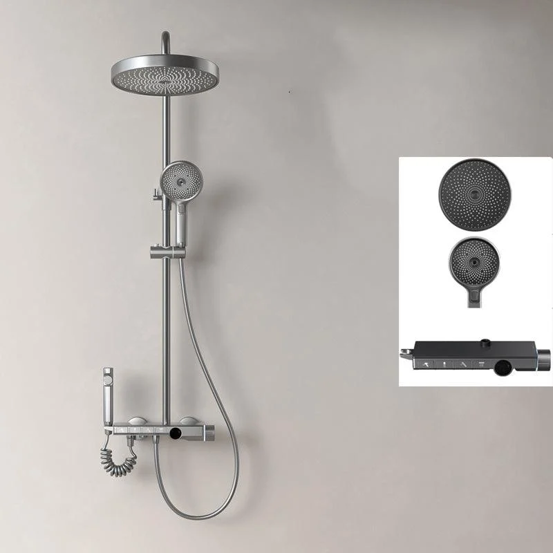 Modern Shower System Adjustable Spray Pattern Shower Head Combo -Bathlova