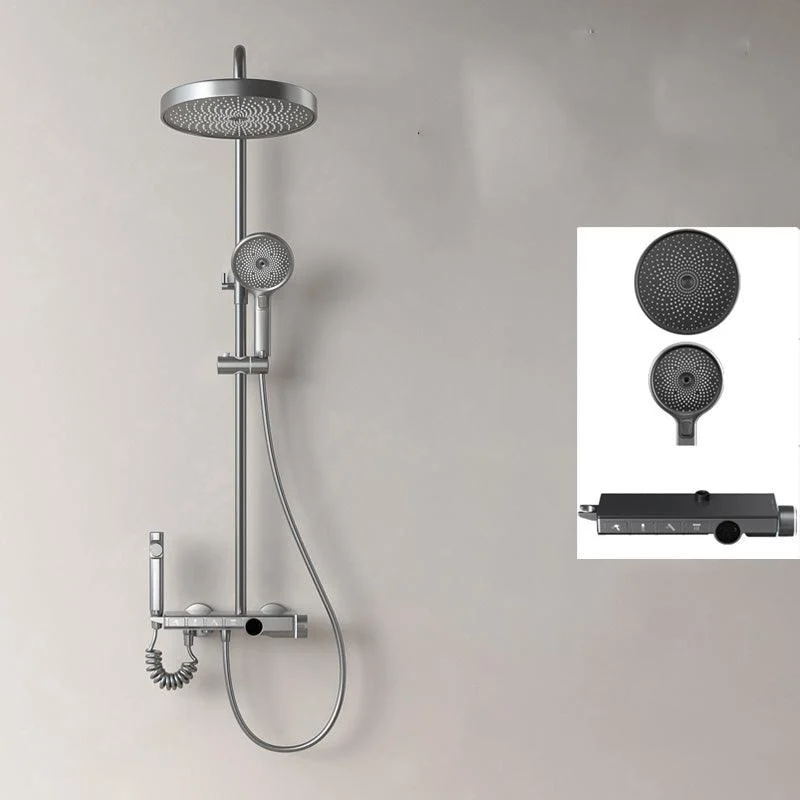 Modern Shower System Adjustable Spray Pattern Shower Head Combo -Bathlova