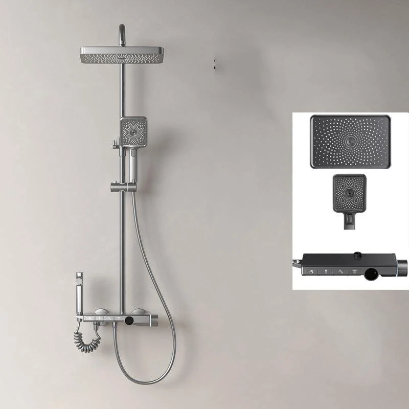 Modern Shower System Adjustable Spray Pattern Shower Head Combo -Bathlova