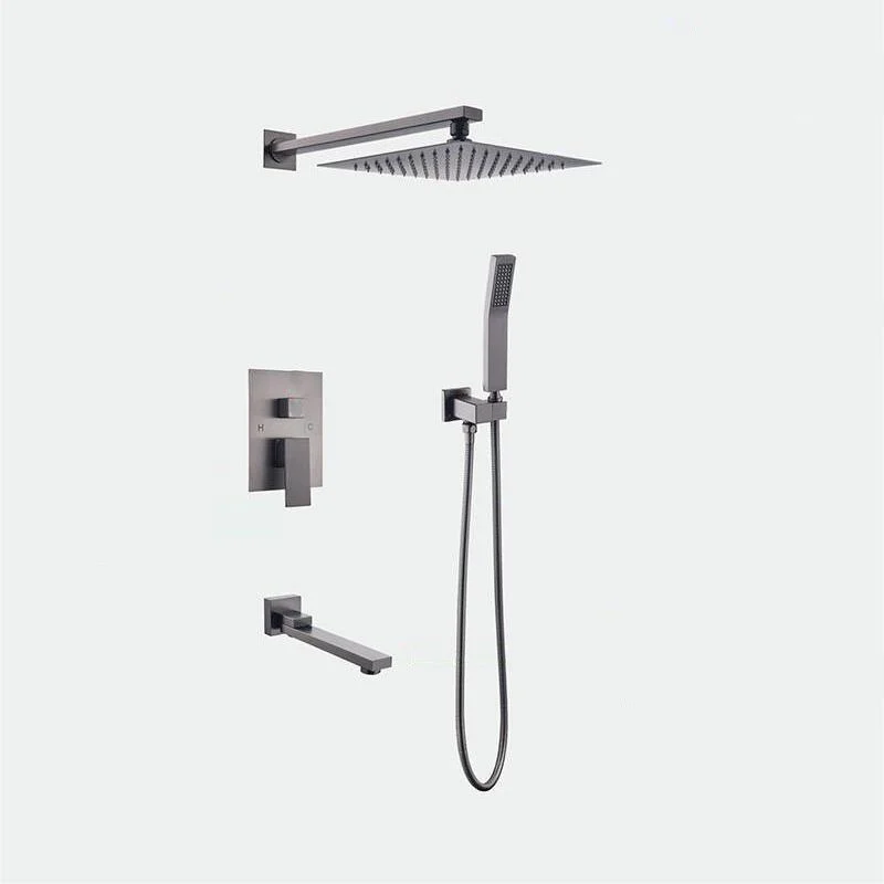 Modern Shower System Brass Adjustable Shower Head Temperature Control Shower Tap -Bathlova