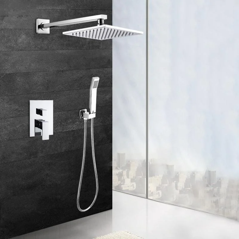 Modern Shower System Brass Adjustable Spray Pattern Ceiling Mounted Shower Combo -Bathlova