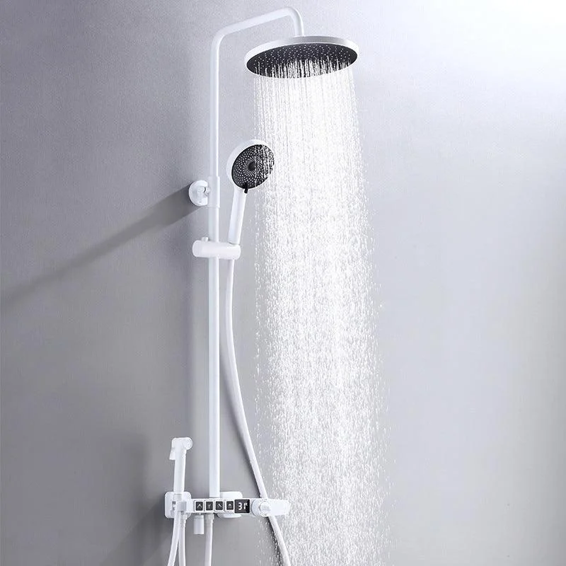 Modern Shower System Brass Handheld Shower Head Wall Mounted Shower Combo -Bathlova