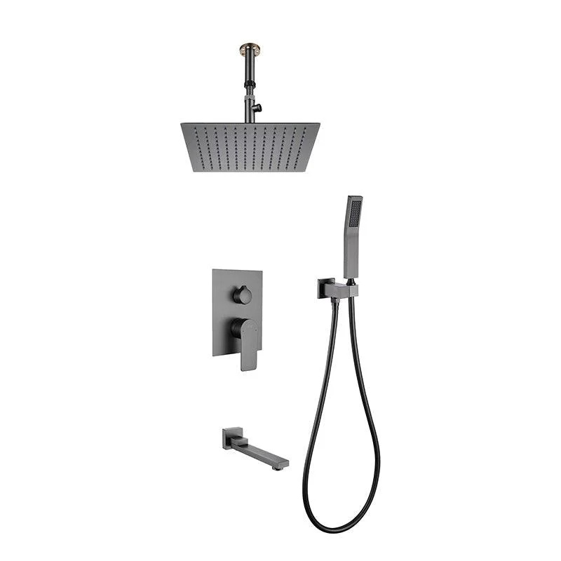 Modern Shower System Brass Temperature Control Ceiling Mounted Shower Tap -Bathlova