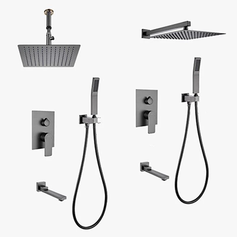 Modern Shower System Brass Temperature Control Ceiling Mounted Shower Tap -Bathlova