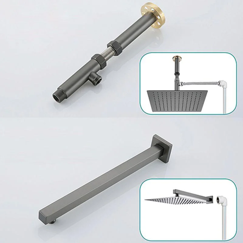 Modern Shower System Brass Temperature Control Ceiling Mounted Shower Tap -Bathlova