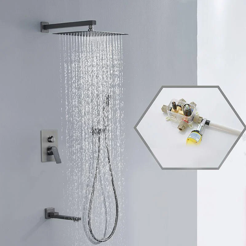 Modern Shower System Brass Temperature Control Ceiling Mounted Shower Tap -Bathlova