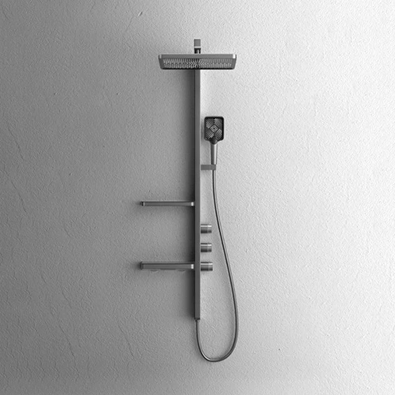 Modern Shower System Brass Thermostatic Handheld Shower Head Wall Mounted Shower Trim -Bathlova