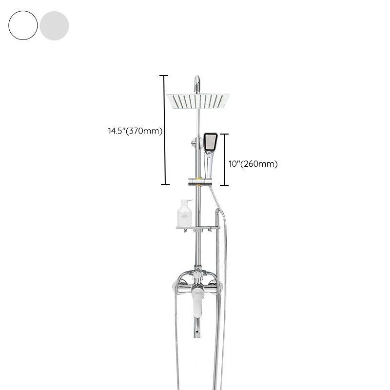 Modern Shower System Handheld Shower Head Slide Bar Wall Mounted Shower Set -Bathlova