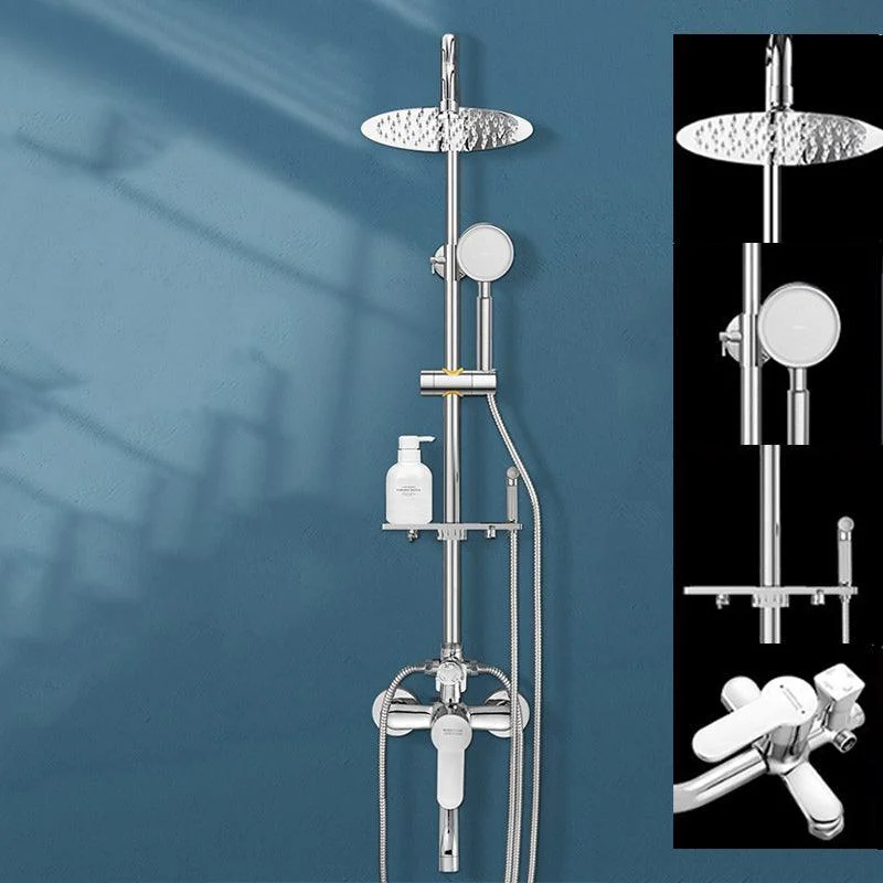 Modern Shower System Handheld Shower Head Slide Bar Wall Mounted Shower Set -Bathlova