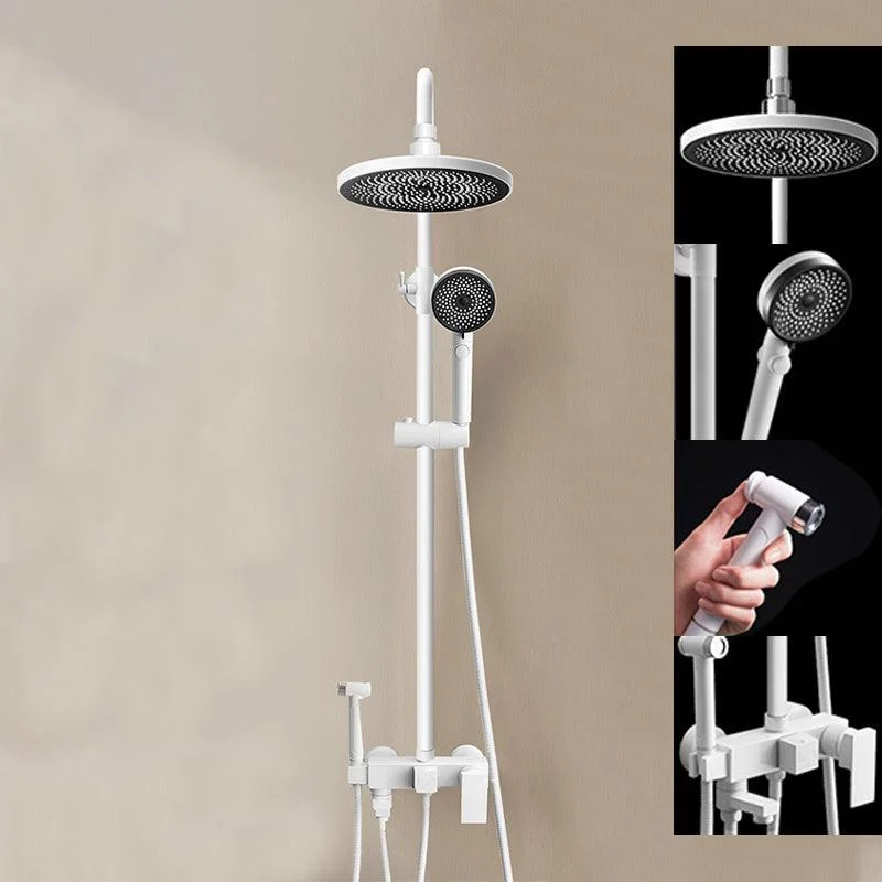 Modern Shower System Handheld Shower Head Slide Bar Wall Mounted Shower Set -Bathlova