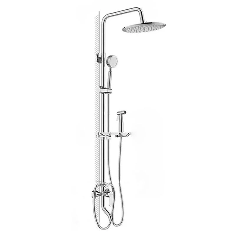 Modern Shower System Handle Lever Wall Mounted Copper Shower System -Bathlova