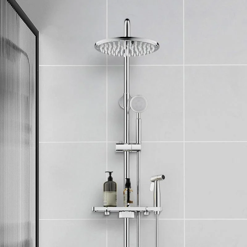 Modern Shower System Handle Lever Wall Mounted Copper Shower System -Bathlova