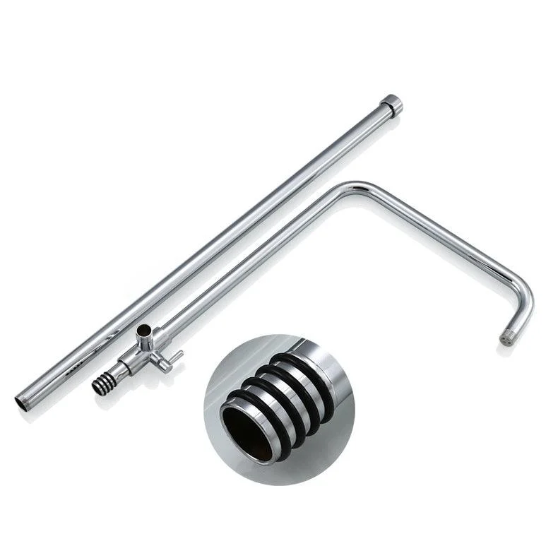 Modern Shower System Massage Jet Round Lever Handle Shower Trim -Bathlova