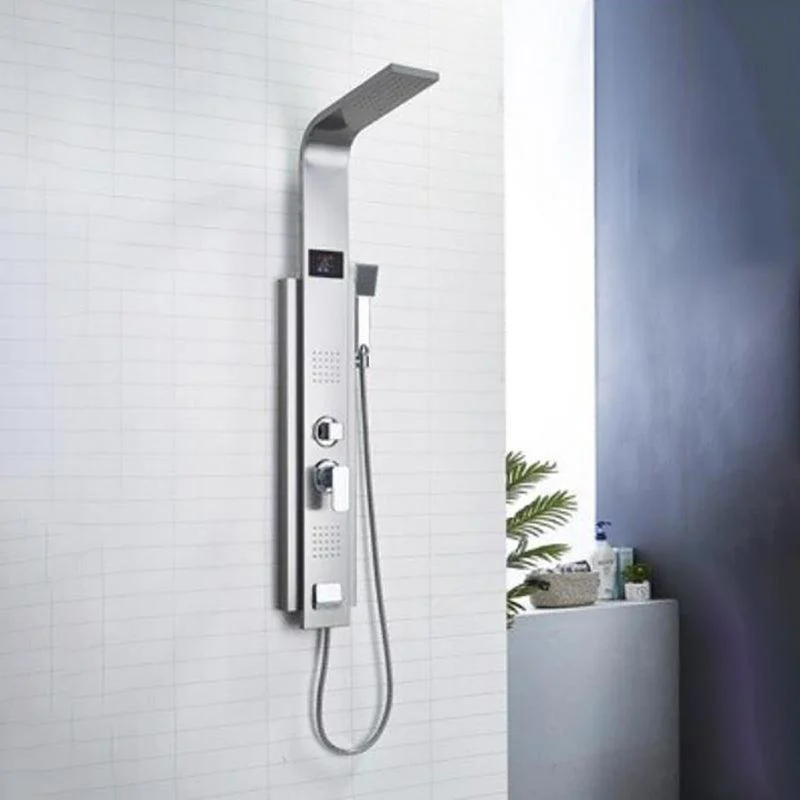 Modern Shower System Massage Jets Knob Hand Shower Ceiling Mounted Shower Trim -Bathlova