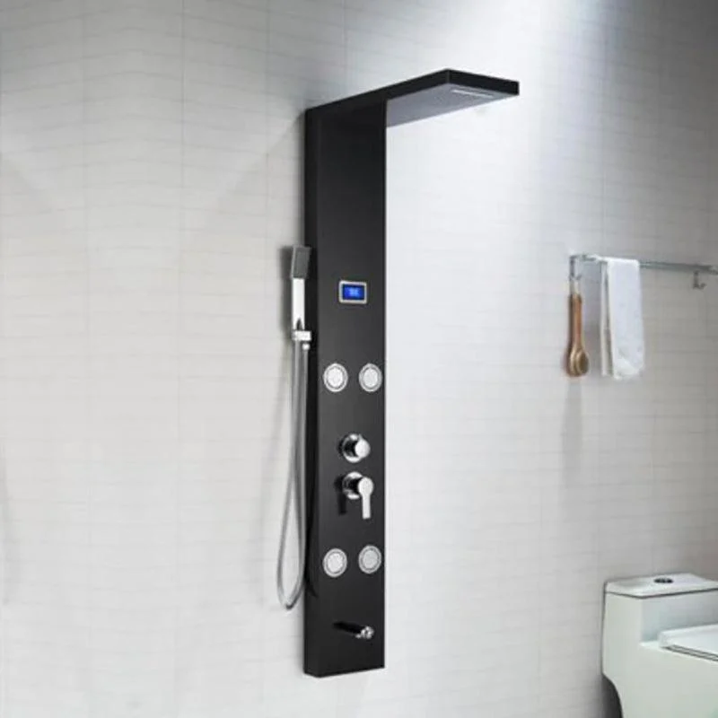 Modern Shower System Massage Jets Knob Hand Shower Ceiling Mounted Shower Trim -Bathlova