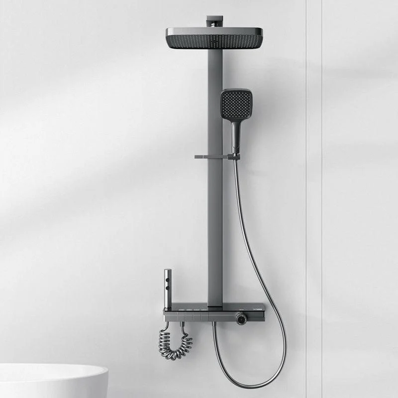 Modern Shower System Metal Thermostatic Massage Wall Mounted Shower Tap -Bathlova