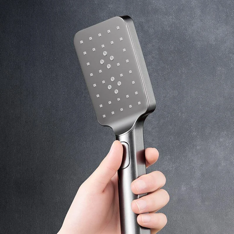 Modern Shower System Rectangle Handle Lever Wall Mounted Copper Shower System -Bathlova