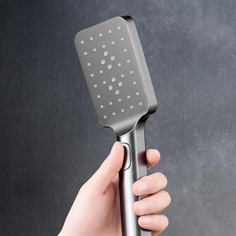 Modern Shower System Rectangle Handle Lever Wall Mounted Copper Shower System -Bathlova